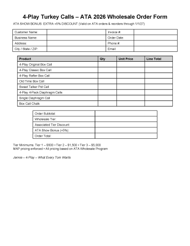 Order Form